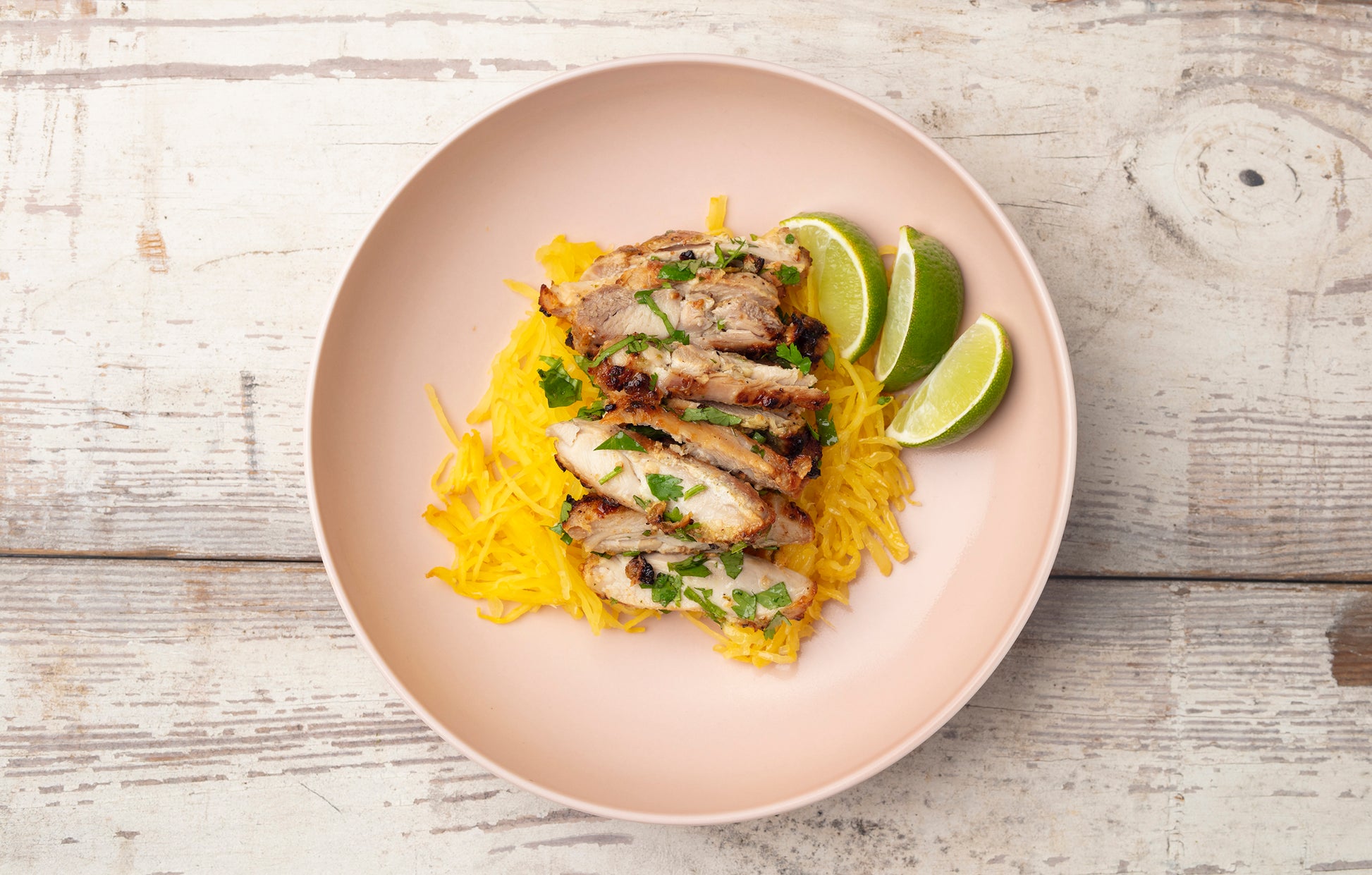 Coconut and Lime Chicken with Spaghetti Squash - Pete's Real Food